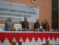 Peringati HUT Ke 65, DPRD Sumbawa Gelar Paripurna
