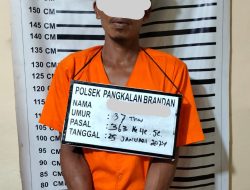 Unit Reskrim Polsek Pangkalan Berandan Tangkap 3 Pelaku Pencurian Besi Pipa PT. Pertamina