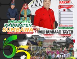 Muhammad Tayeb “Rambo” Mengucapkan Dirgahayu Kabupaten Sumbawa Ke 65