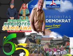 Keluarga Besar DPC Partai Demokrat Sumbawa Mengucapkan Dirgahayu Kabupaten Sumbawa Ke 65
