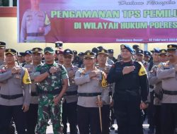 Pemilu 2024, Kapolres sumbawa Gelar Apel Pergeseran Pasukan Pengamanan TPS