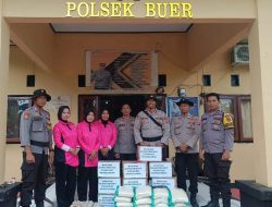Banjir Melanda Tiga Desa, Kapolres Sumbawa Berikan Bantuan ke Masyarakat