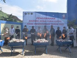 Lindungi Industri Lokal, Sekda Musnahkan Barang Kena Cukai Ilegal