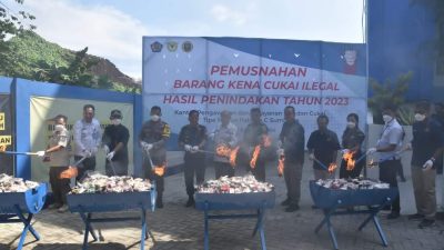 Lindungi Industri Lokal, Sekda Musnahkan Barang Kena Cukai Ilegal