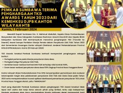 Hebat! pemda sumbawa Raih TKD Award 2023