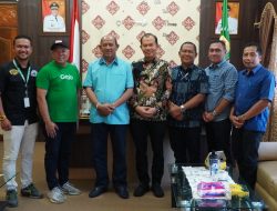 “Grab” Hadir di Langkat, Manajemen Grab beraudiensi kepada Plt. Bupati Langkat Syah Afandin