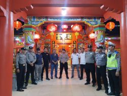 Kunjungan Kapolres Langkat Dalam Rangka Pengamanan Imlek 2024 di Vihara Avalokitesvara