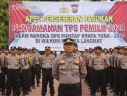 Pimpin Apel Pergeseran Pasukan Pengamanan TPS 2024, Ini Penekanan Kapolres Langkat AKBP Faisal