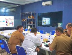 Rakor TPID, Sekda Langkat Amril mengikuti Zoom meeting dengan Mendagri Tito Karnvian