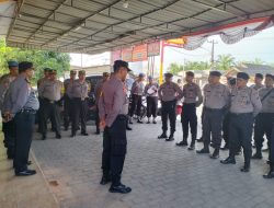 Polres Langkat Amankan Rapat Pleno Rekapitulasi Pemilu 2024  Langkat //