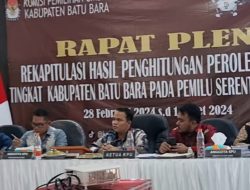 KPU Batubara Gelar Rekapitulasi Hasil Perolehan Pemilu 2024