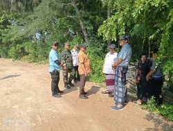 Persiapan Kunker Presiden, Babinsa Gelar Komsos Ajak Warga Jaga Kebersihan