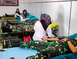 Ketua Persit KCK Cabang XXIX Dim 1615 : “Aksi Donor Darah Untuk Kemanusiaan”