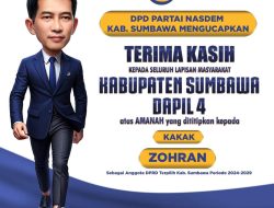 Caleg Terpilih Partai Nasdem, Zohran “Orek” Ucapkan Terimakasih ke Masyarakat