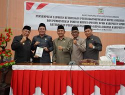 Bupati Sumbawa Sampaikan LKPJ 2023 dihadapan Dewan