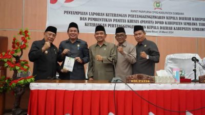 Bupati Sumbawa Sampaikan LKPJ 2023 dihadapan Dewan