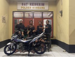 Curi Motor Sonic, Polisi Gercep Tangkap Terduga Pelaku Asal Moyo Hilir