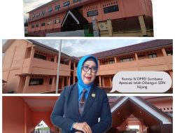 Komisi IV DPRD Sumbawa Ida Rahayu Apresiasi telah Dibangunnya Gedung SDN Nijang