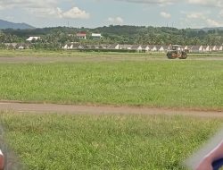Pelapisan Landasan Pacu Bandara Capai 45 Persen, Tri : Optimis Rampung Tepat Waktu