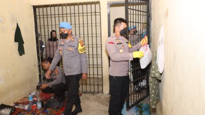 Wakapolres Loteng Pimpin Sidak Sel Tahanan Polres Dan Polsek Jajaran