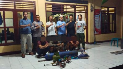 Nekat Curi Besi, Polsek Lunyuk Berhasil Amankan 4 Orang Pelaku