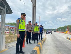 Wakapolres Langkat Cek Langsung Keluar Pintu Tol Tanjungpura Sambut Arus Mudik