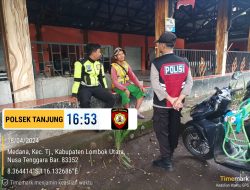 Wujudkan Harkamtibmas, Anggota Polsek Tanjung Sigap Gelar Patroli