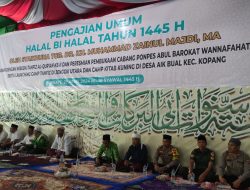 Wakapolres Loteng Hadiri Pengajian Dan Halal Bihalal Di Ponpes Barokat Wannafahat NWDI