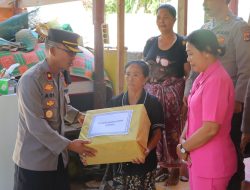 Polres Lombok Utara Berikan Bantuan ke Korban Gempa 