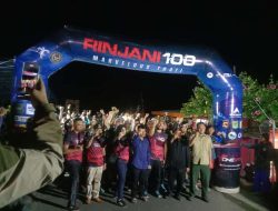 Polsek Bayan Lakukan Pengamanan Event Lari Gunung Rinjani 100 Ultra