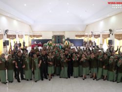 Syukuran HUT Persit KCK Ke 78, Danrem 162/WB Ingatkan Penggunaan Medsos