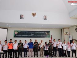 Tingkatkan Kerja sama dan Sinergitas, Korem 162/WB Gelar Komsos Dengan Aparat Pemerintah