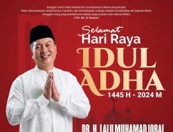 Bacagub NTB H L Muhammad Iqbal Mengucapkan Selamat Hari Raya Idul Adha 1445 H/ 2024 M