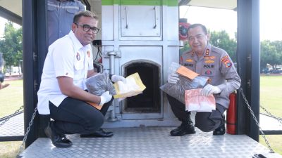 Polda NTB Musnahkan Sabu 710,417 gram, Ekstasi 139 butir, Ganja 4 Kg
