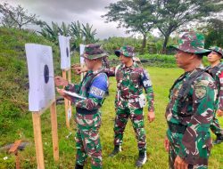 Dandim Loteng Pimpin Latbak Jatri Di Lapangan Tembak Brimob Sade