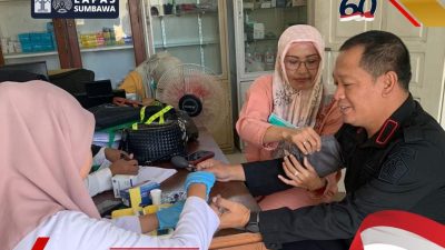 Kalapas dan Pegawai Lapas Sumbawa Rutin Gelar Pemeriksaan Kesehatan