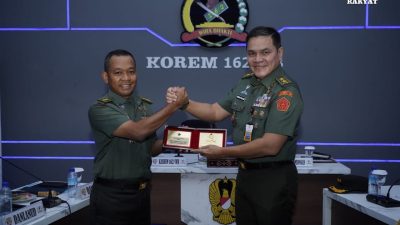 Pimpinan TNI di NTB Sambut Kunker SSDN PPRA Lemhanas di Makorem 162/WB