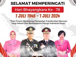 Kepala Kepolisian Resor Sumbawa beserta seluruh jajaran mengucapkan Selamat Hari Bhayangkara Ke-78 tahun 2024