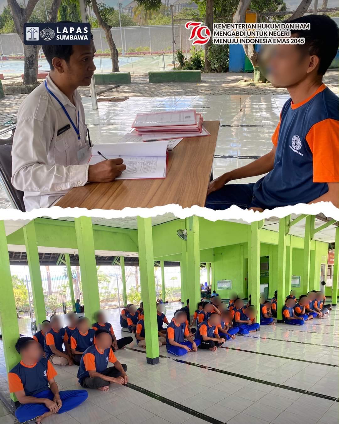 Rehabilitasi 50 WB, Lapas Sumbawa Gelar Asesmen Bersama