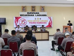 Polres Sumbawa Gelar Doa Lintas Agama Jelang Hari Raya Bhayangkara ke-78
