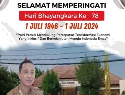 Keluarga Besar Dinas Kesehatan Kabupaten Sumbawa Mengucapkan Selamat Memperingati Hari Bhayangkara ke 78
