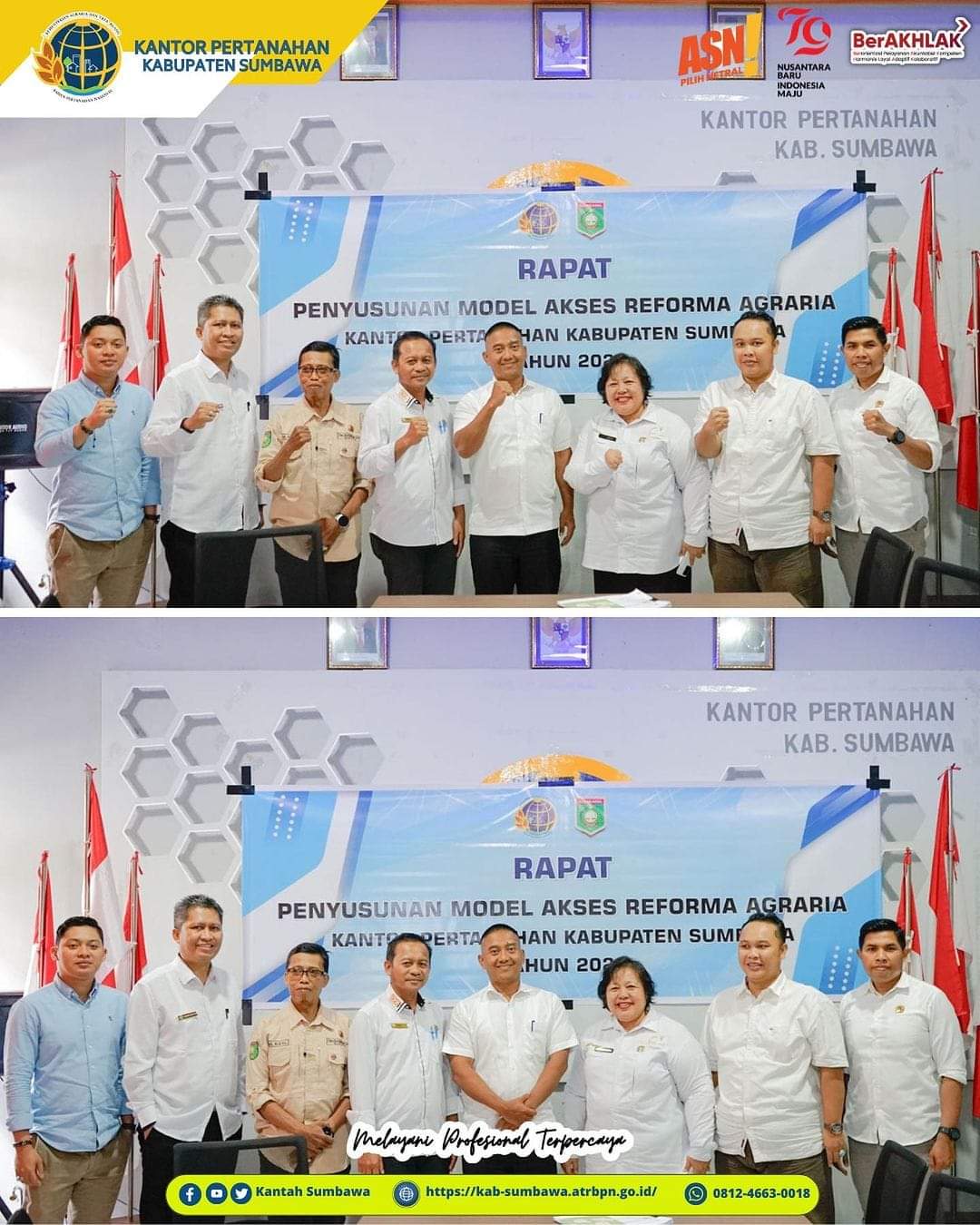 Akses Reforma Agraria, Kepala BPN Sumbawa Ajak Distan dan DKP Berkolaborasi