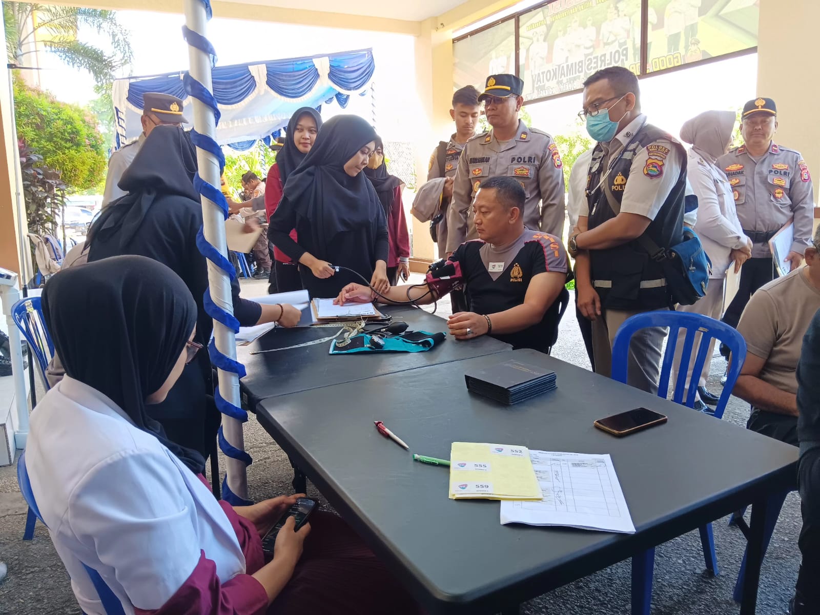 Bid Dokes Polda NTB Gelar Rikes Berkala untuk Seluruh Personil Polres Bima Kota
