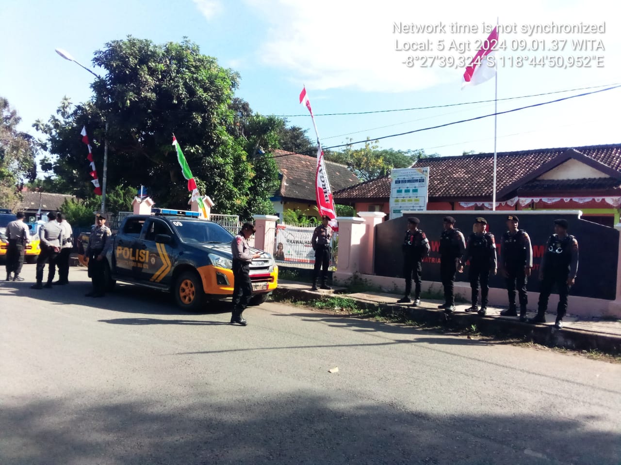 Pastikan Kamtibmas yang Kondusif Jelang Pilkada Serentak 2024, Sat Samapta Polres Bima Kota Gelar Patroli ke Bawaslu