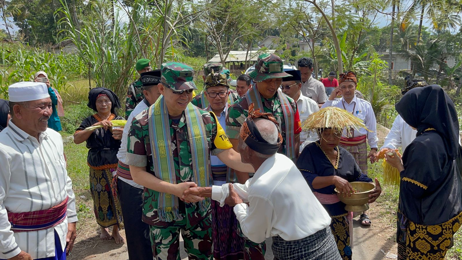 Kunjungi  Pengerjaan Fisik Dan Nonfisik TMMD Kodim 1615 Lombok Timur, Tim WASEV TMMD Merasa Puas