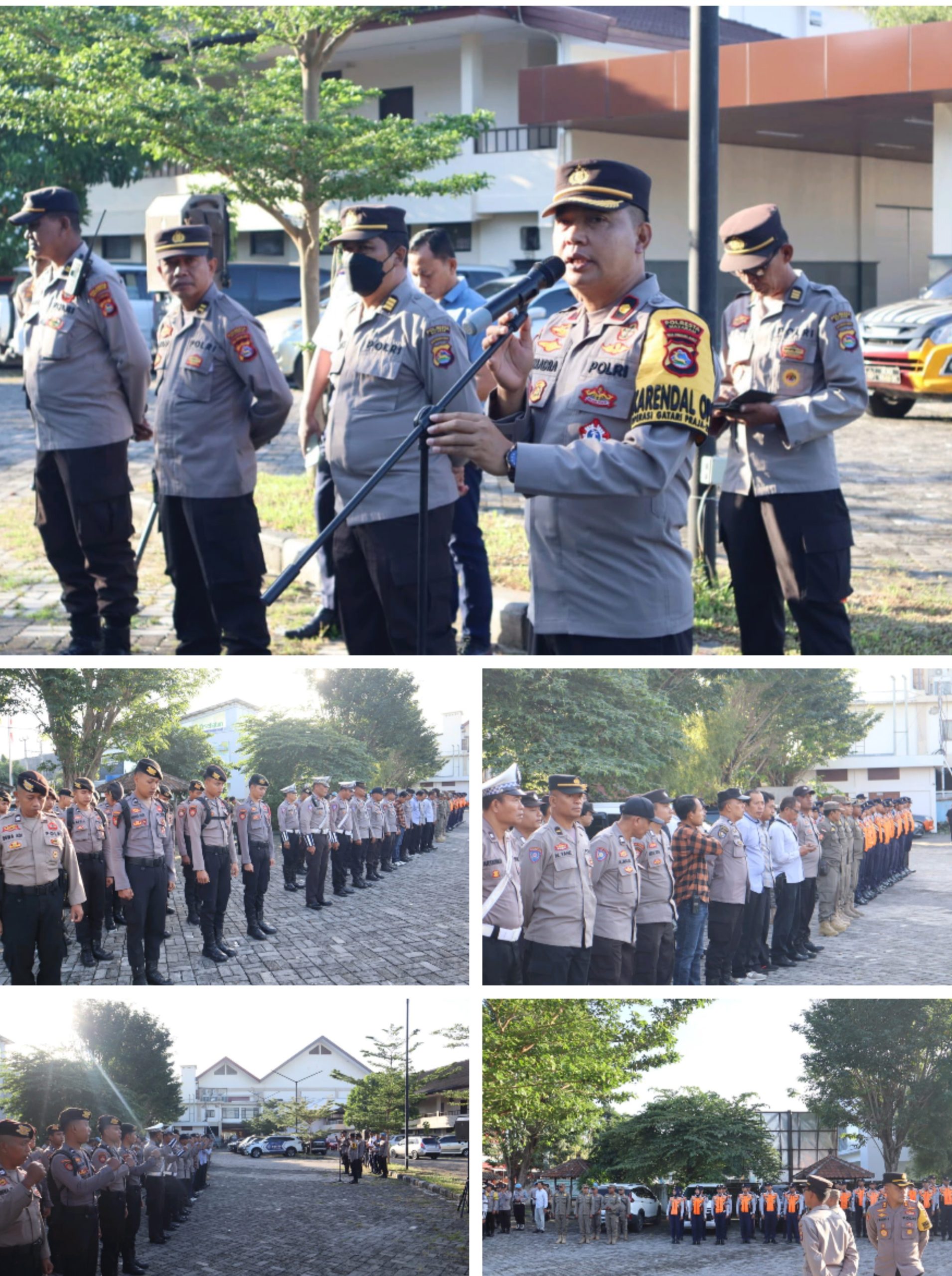 Libatkan 119 personel Polresta Mataram Amankan Pengambilan Sumpah Jabatan Anggota DPRD Kota Mataram Periode 2024-2029