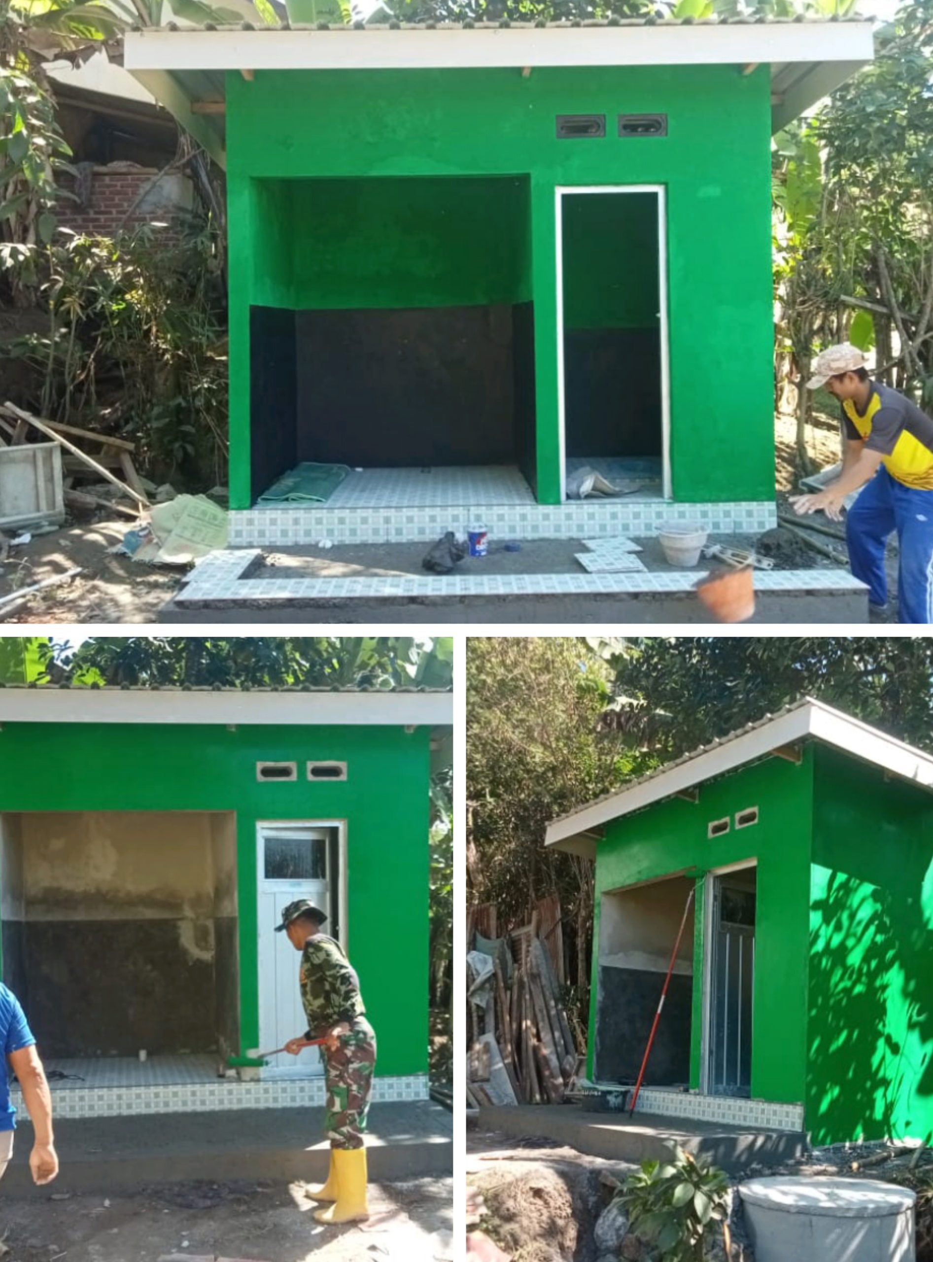 Pembutan MCK TPQ Assalam dalam Rangka TMMD ke-121 Kodim 1615/Lombok Timur