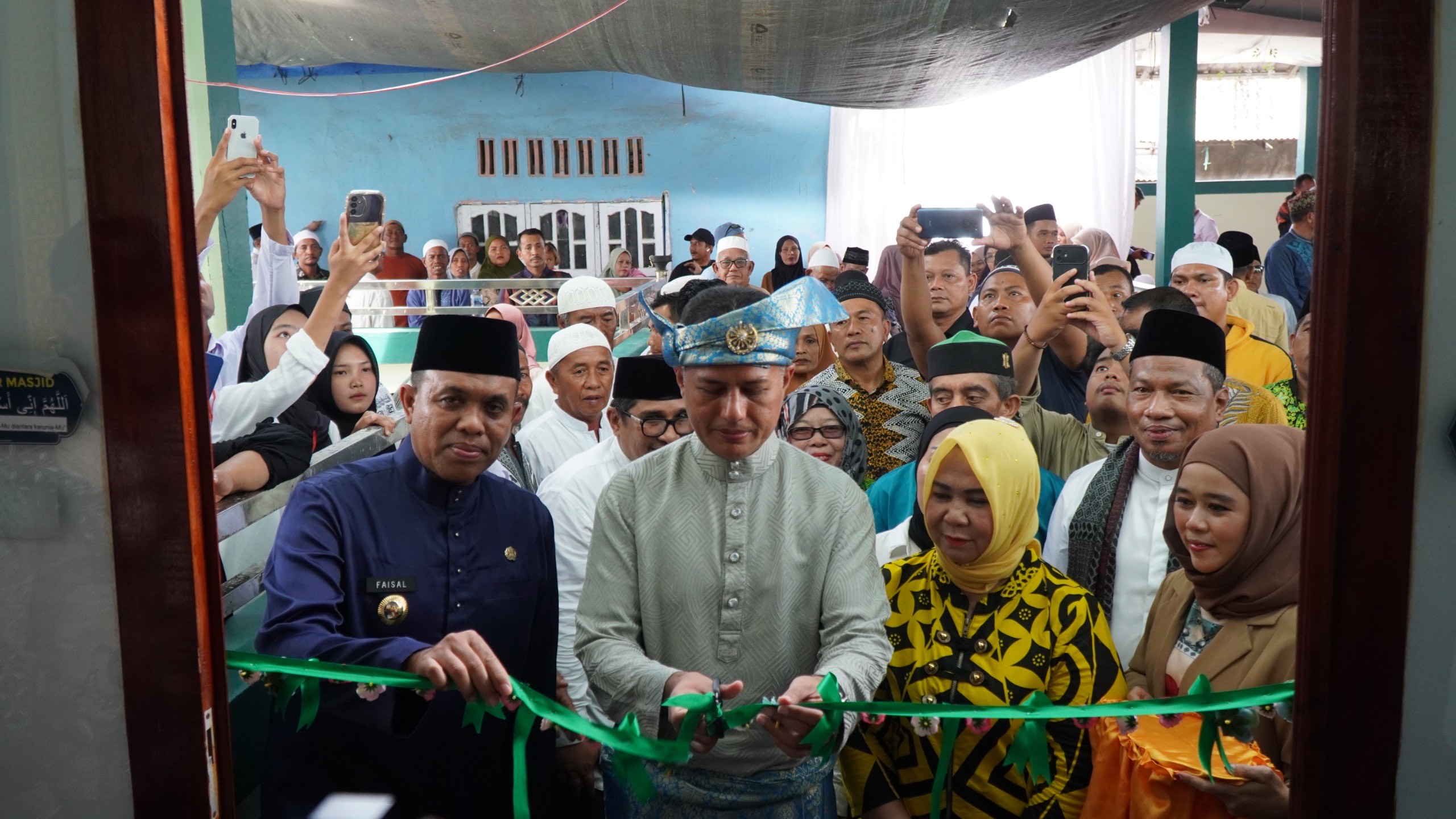 Pj Bupati Langkat Faisal Hasrimy Resmikan Masjid ke-49 Yayasan Haji Anif di Desa Jaring Halus