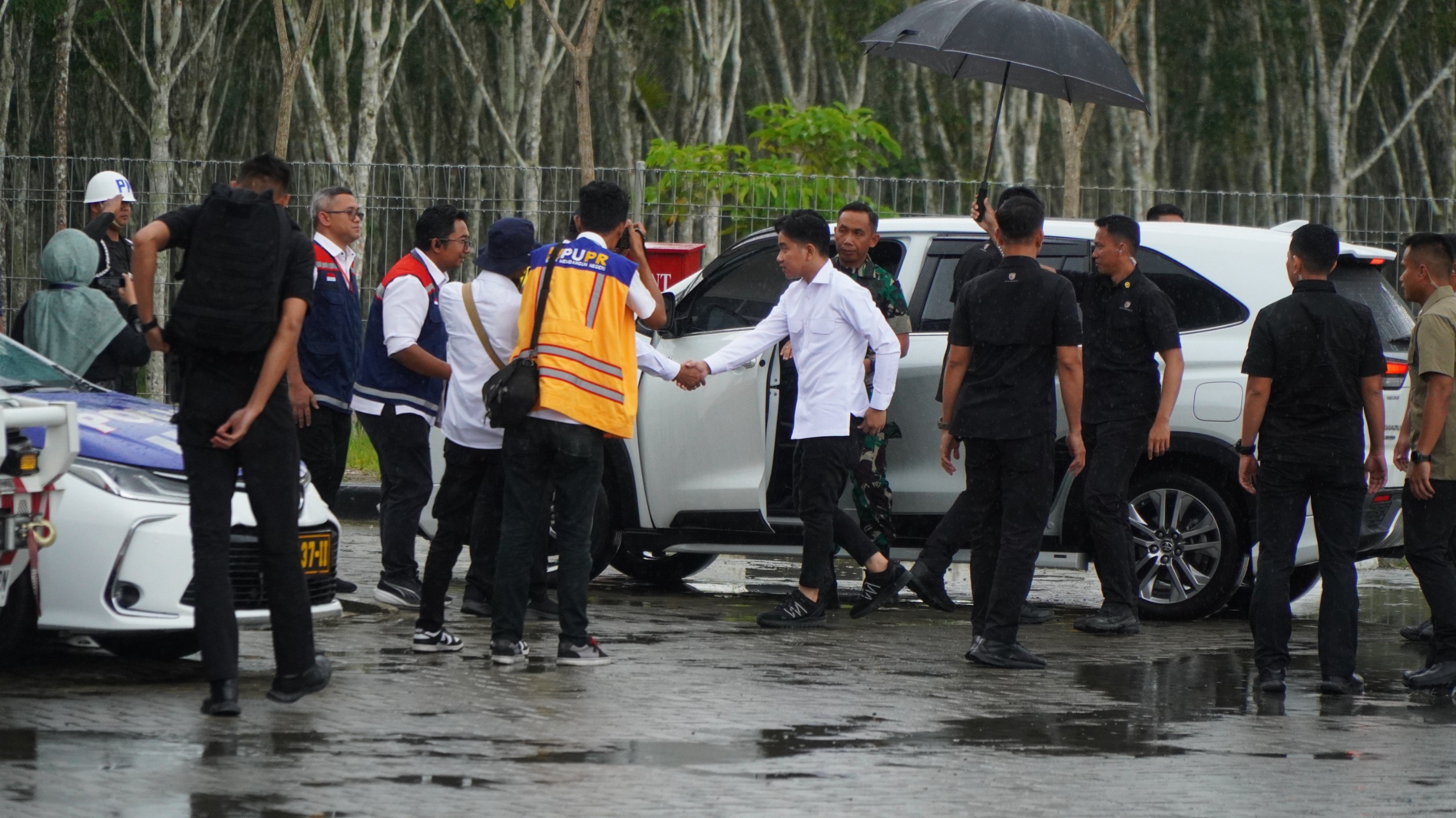 Tinjau Gerbang Tol Tanjung Pura Wapres Gibran Didampingi Pj. Bupati Langkat