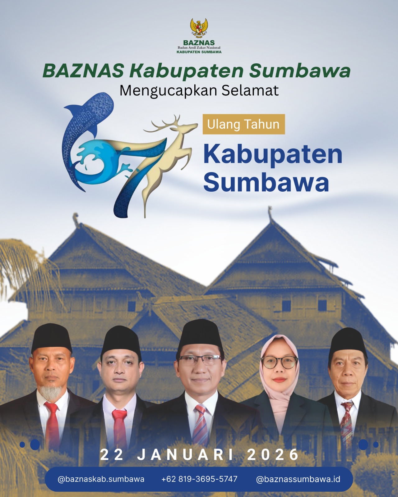 BAZNAS Sumbawa Mengucapkan Dirgahayu Kabupaten Sumbawa ke 67